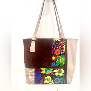 Leather Embroidered Bag